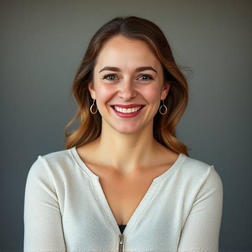 Ritratto sorridente di Sofia Bellini, fotografa principale